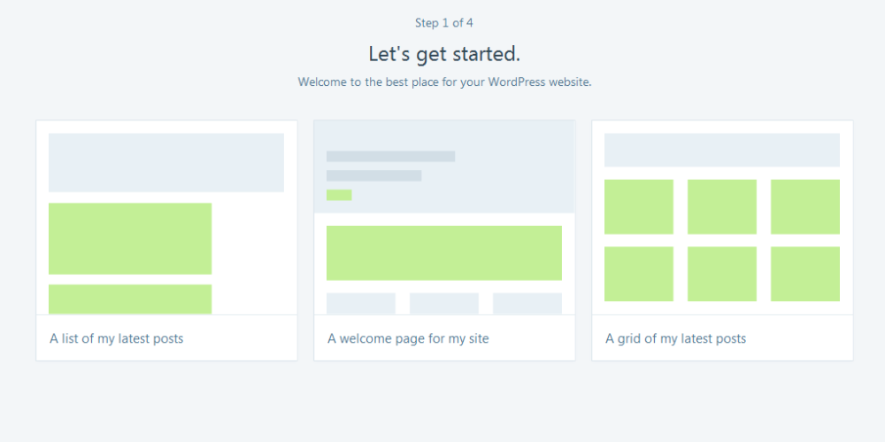 Choose WordPress website style